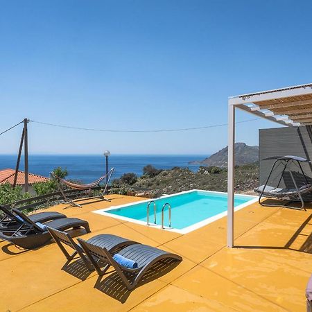 Seaview Villa Mirthios Panorama With Private Swimming Pool And Bbq! Плакиас Экстерьер фото