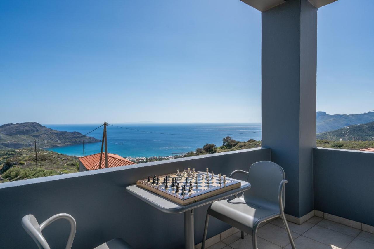 Seaview Villa Mirthios Panorama With Private Swimming Pool And Bbq! Плакиас Экстерьер фото